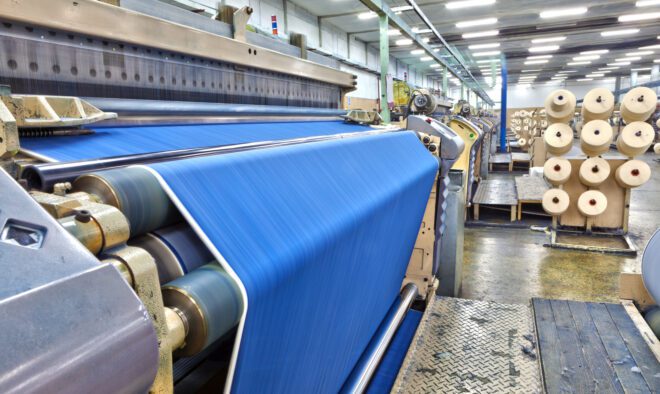 Denim Textile Industry Big Weaving Room, HDR