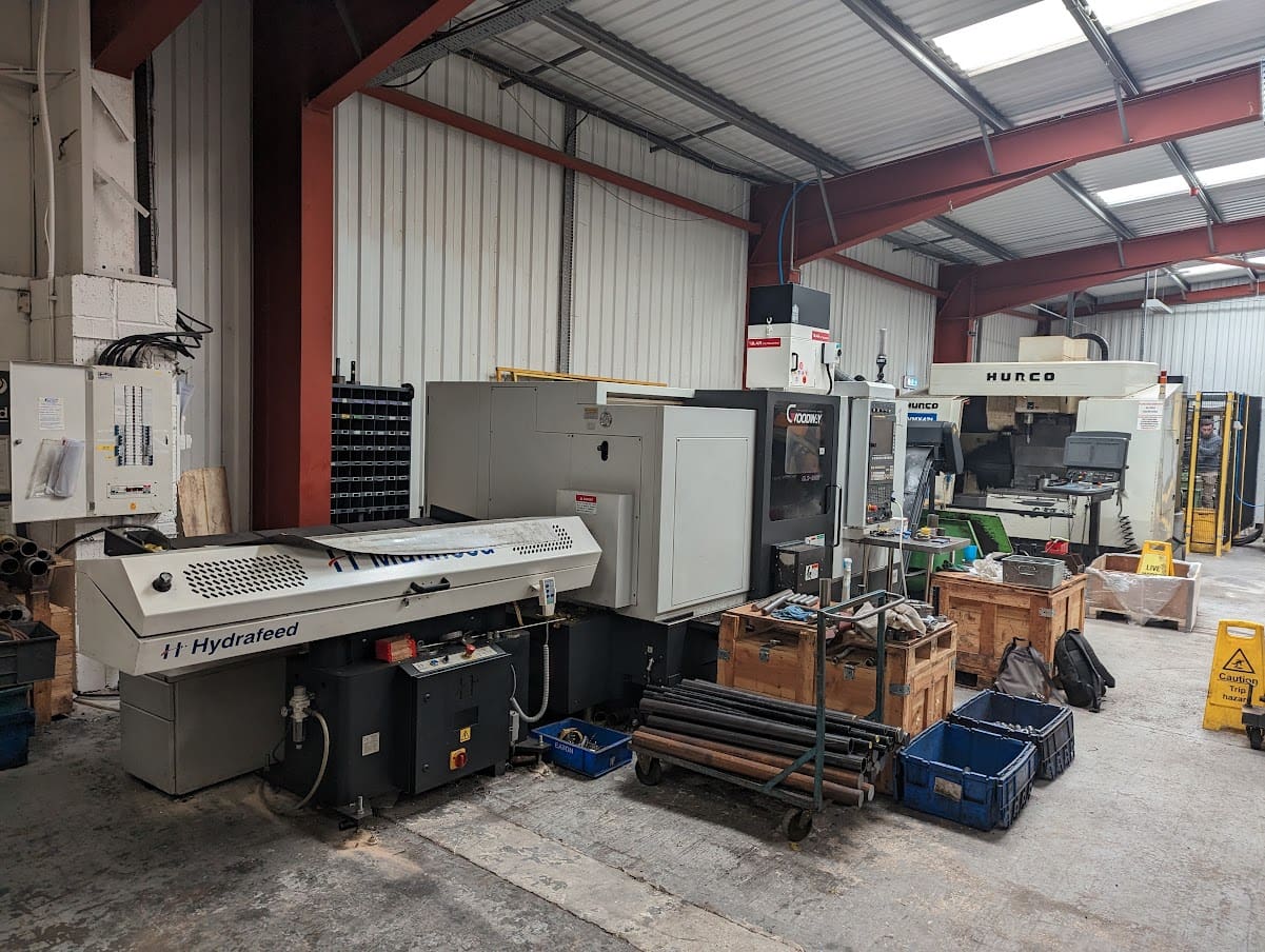 Modern Goodway CNC Turning Centre & LB Foster Brass Nut & Liner Forming Machine