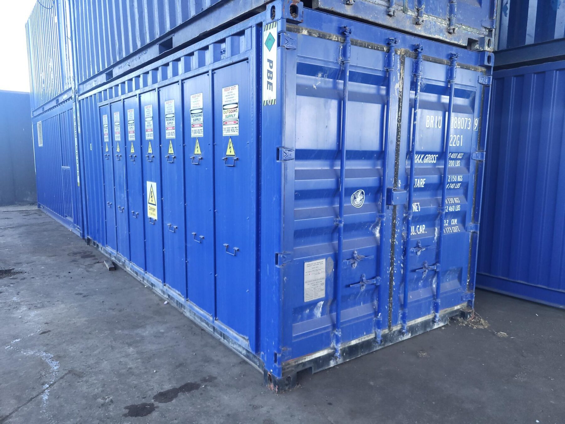 Two Containerised Substations and a Containerised Switchroom