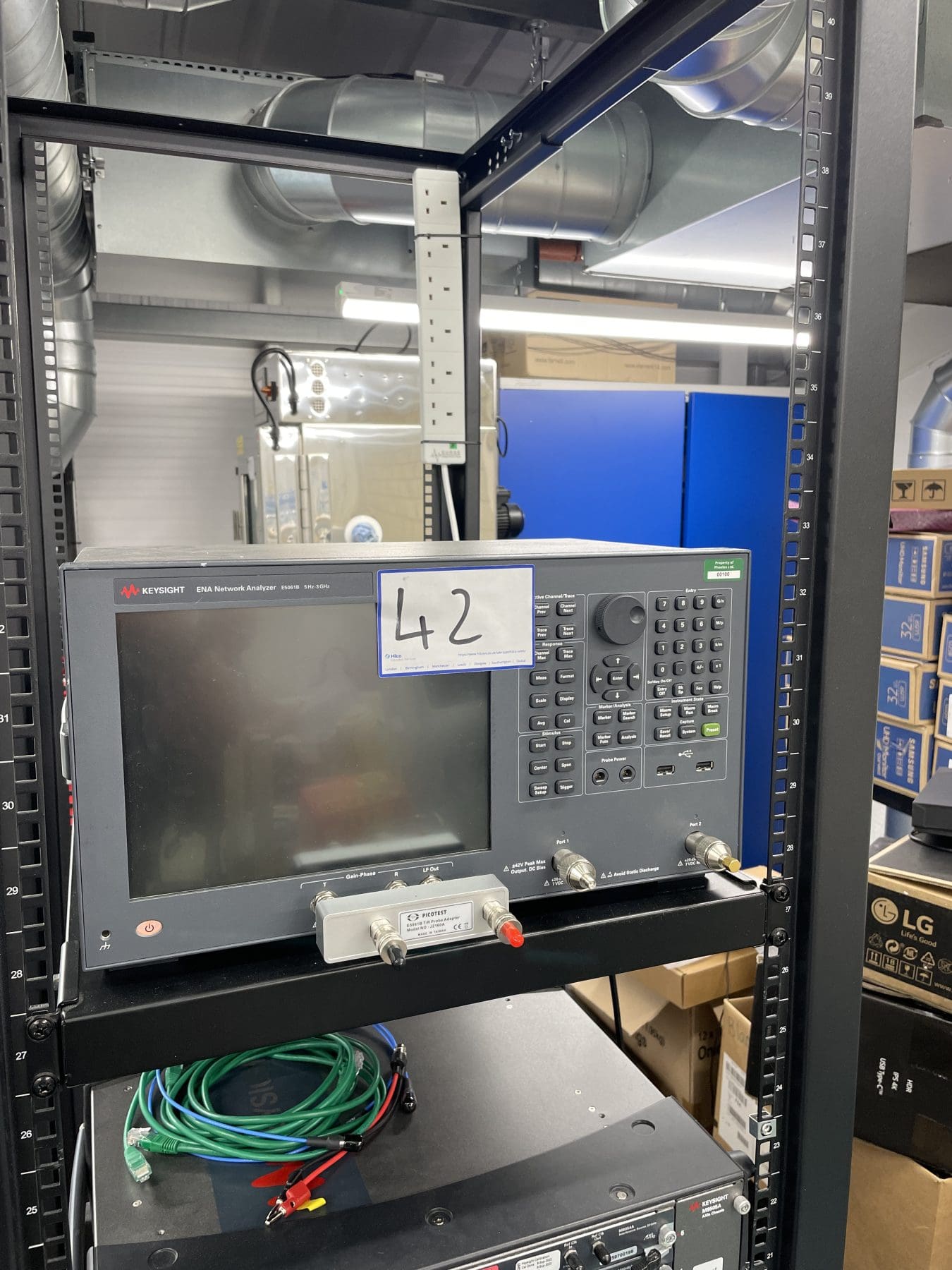 R&D Equipment, Electronic Test Equipment, Stock and Office Furniture