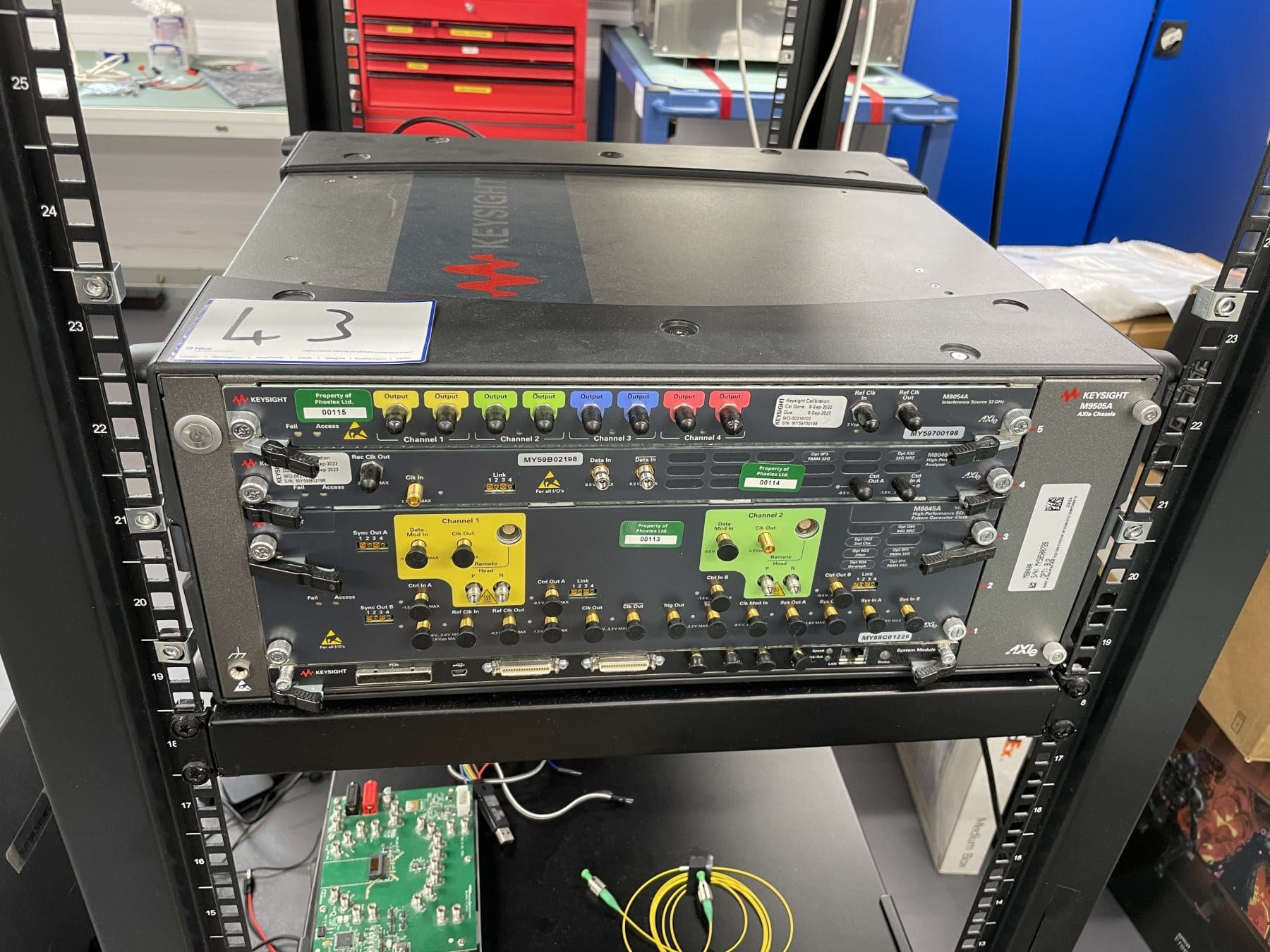 R&D Equipment, Electronic Test Equipment, Stock and Office Furniture