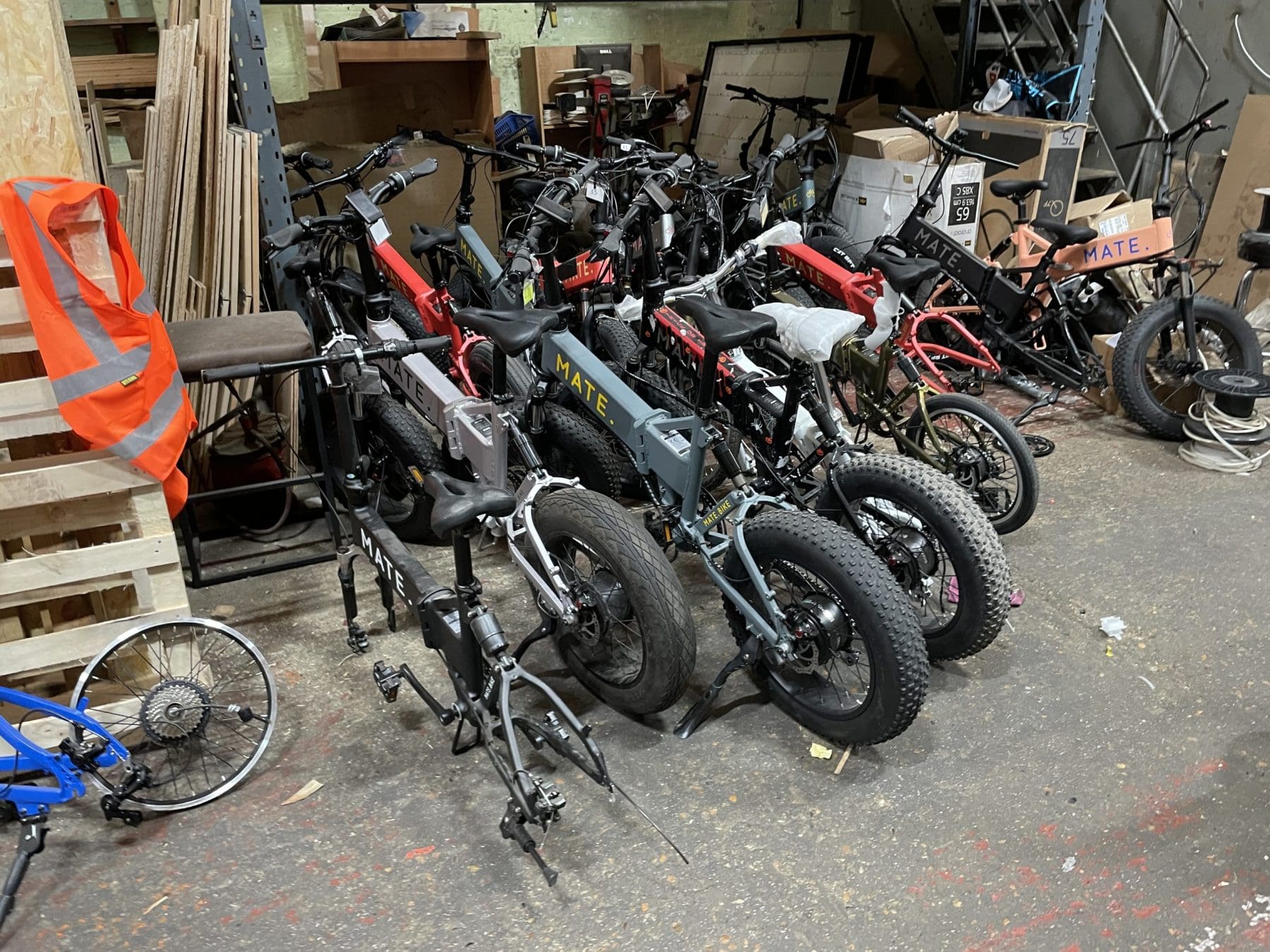 500W & 750W Mate Folding Electric Bikes and Stock of Mate Bikes Requiring Parts